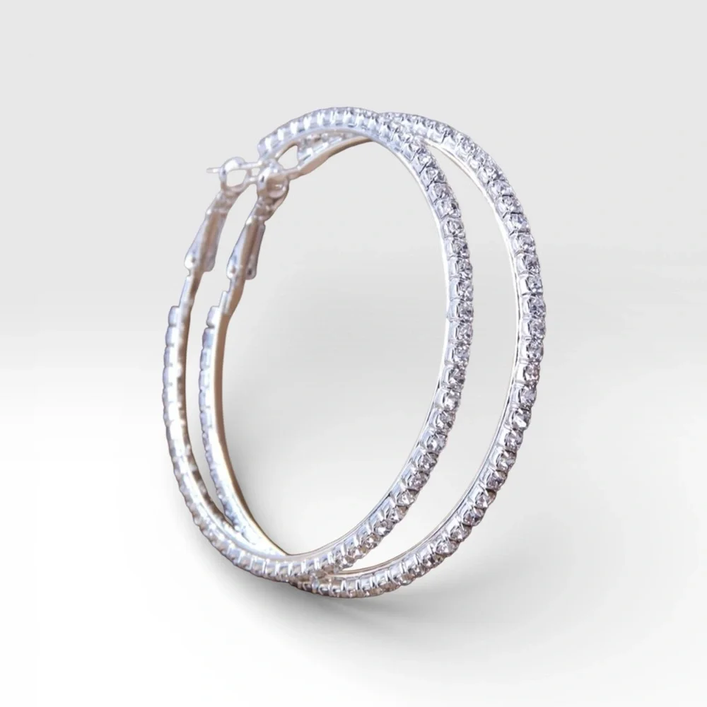 Elegant Silver Hoop Earrings